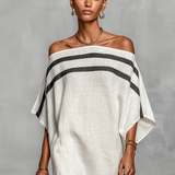 Minimālistiska lina maxi kleita