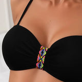 Sexy Open-Back Bikini Set