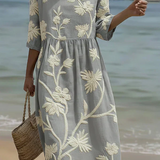 Amelia Hart™ - Mīkstā Ziedu Kleita" can be rewritten as "Amelia Hart™ - Soft Floral Dress.