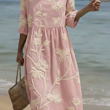 Eleanor Whitmore™ - Delicate Floral Summer Dress