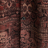 Vīriešu Retro 70. gadu Paisley Īsām Piedurknēm Atpūtas Krekls