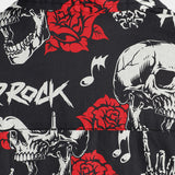 Vīriešu Skull Punk Rock T-krekls