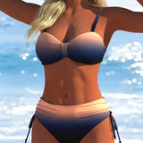 Degradēts Velkams Cords Bikini Motīvs