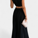 Jocelyn | Garais Minimālistisks ar Augstu Izgriezumu un Izgriezumiem Sānos
