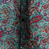 Vīriešu retro paisley stila vasaras krekls ar īsām piedurknēm