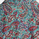 Vīriešu retro paisley stila vasaras krekls ar īsām piedurknēm
