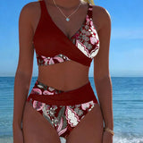 Ziedu Krāsu Kontrasta Bikini