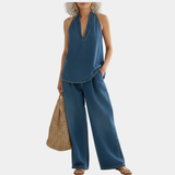 Ivy™ | Vintage džinsa komplekts ar nodiluma detaļām