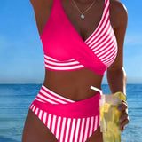 Svītrainais Krāsainais Bikini