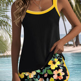 Laluna® | Divdaļīgs Elegants Tankini Komplekts
