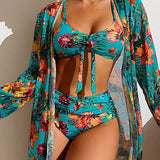 Glenda - Bikini ar ziedu raksta svārkiem