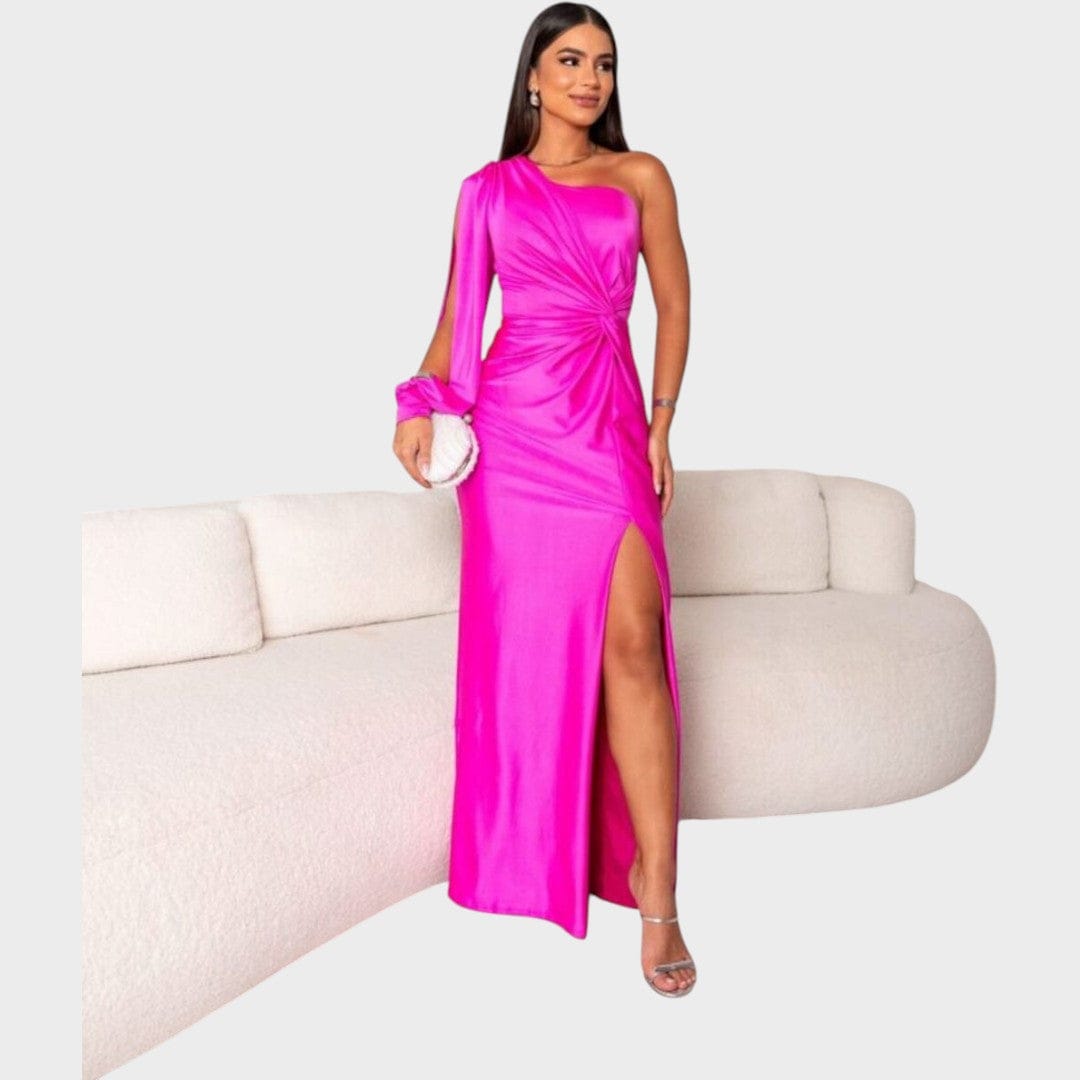 Marica | Eleganta garā kleita ar vienu plecu