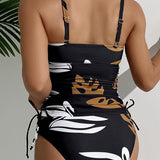 Vintage Lace-Trimmed Tankini