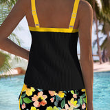 Laluna® | Divdaļīgs Elegants Tankini Komplekts