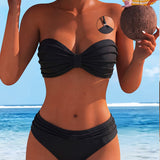 Krāsains Bikini ar Kakla Saiti