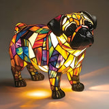 Mops | Vitrāžas laterna