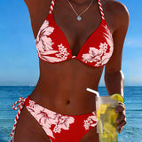 Simple Sexy Halter Neck Bikini