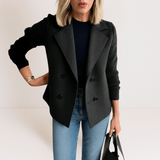 Marta™ | Elegants mētelis ar pūkainām piedurknēm
