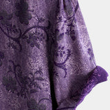 Vīriešu vintage stila īsām piedurknēm krekls, violets