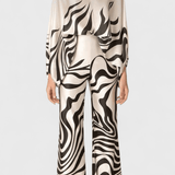 Sybella | Divdaļīgs komplekts ar atsegtiem pleciem un platām biksēm