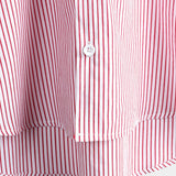 Vīriešu svītrainais Henley stila krekls ar īsām piedurknēm