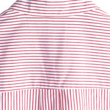 Vīriešu svītrainais Henley stila krekls ar īsām piedurknēm
