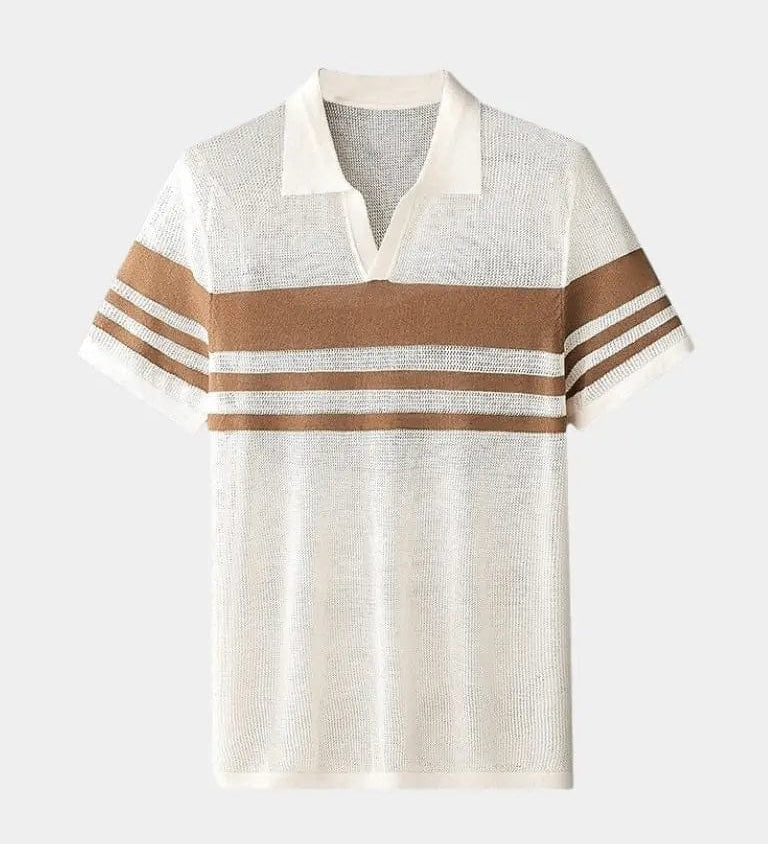 George™ | Karameles svītrains polo krekls