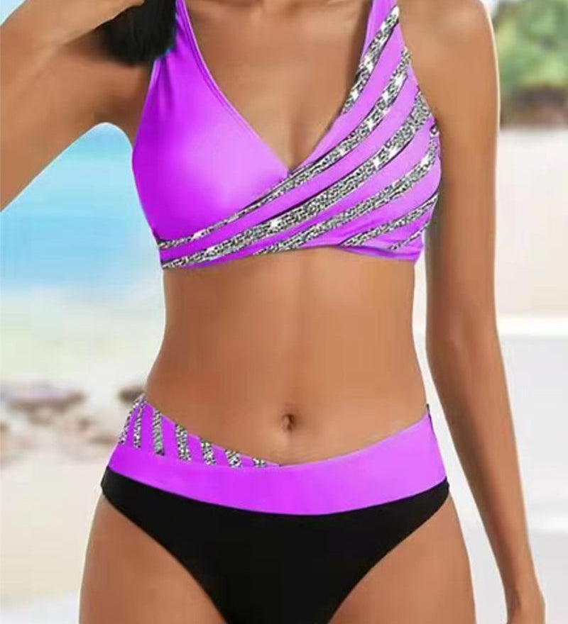 Mona - Apdrukāts bikini siltās krāsās
