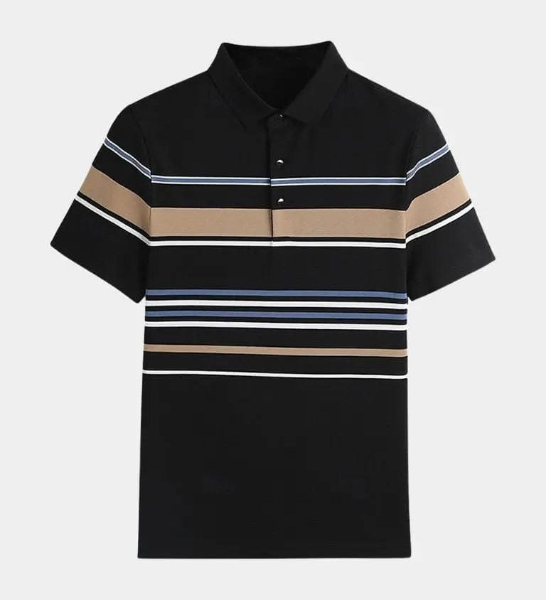 Kasper™ | Svītrains Polo Krekls ar Saulrietu