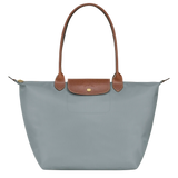 Longchamp - Lielā Le Pliage soma, pelēkā tērauda