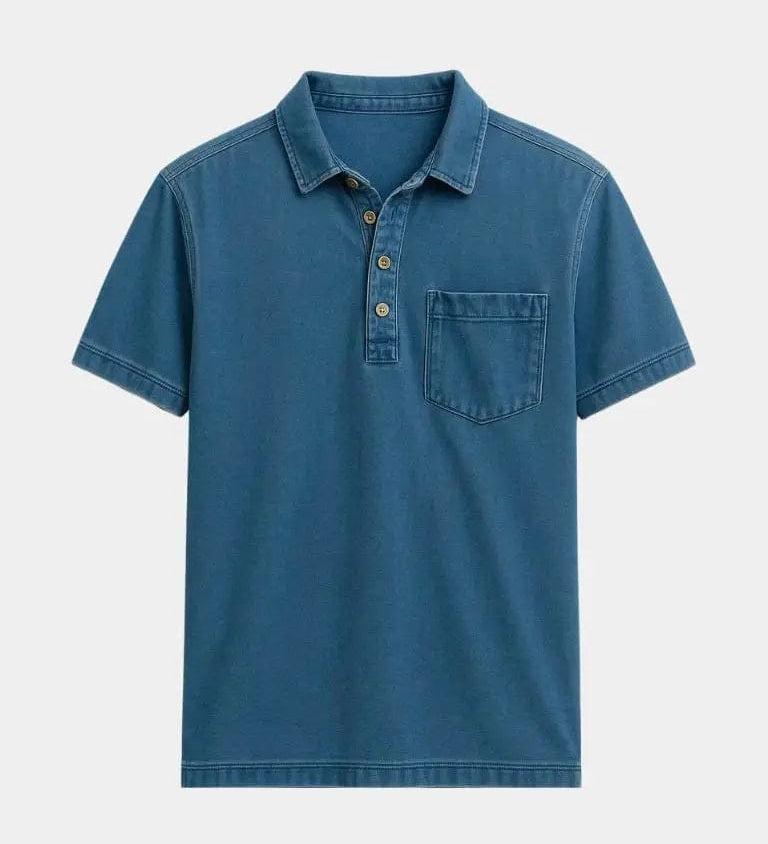Lauge™ | Betlehemes zilā polo krekls