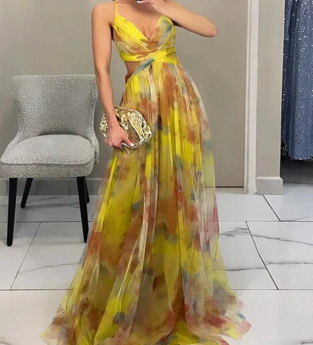 Madeline | Ziedains Garā Kleita, Kas Izstaro Eleganci Bez Pūlēm