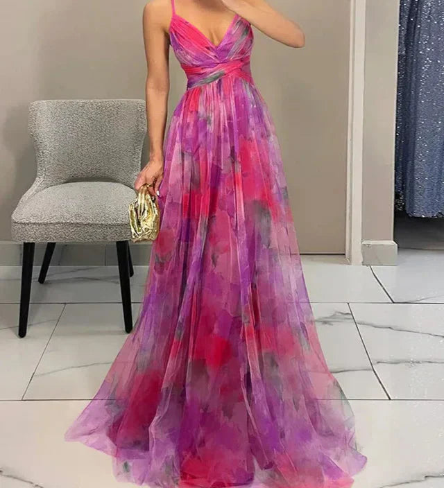 Madeline | Ziedains Garā Kleita, Kas Izstaro Eleganci Bez Pūlēm
