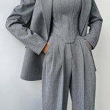 Elegance | Trīsdaļīgs bleizeru komplekts ar pārnesi