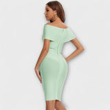 Lara | Eleganta V-veida kakla izgriezuma mini kleita
