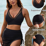 Augstās Jostas Bikini Jaka