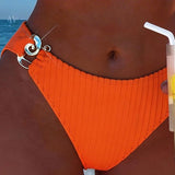 Vertikāls Metāla Boucle Bikini Motīvs ar Spraugu