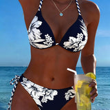 Simple Sexy Halter Neck Bikini