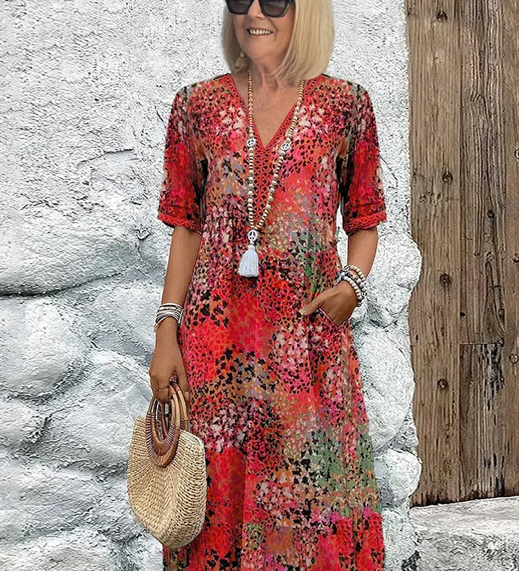Lia | Sieviešu midi kleita no viegla auduma