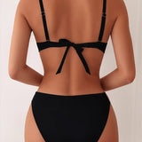 Sexy Open-Back Bikini Set