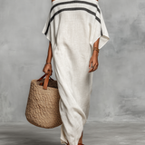 Minimālistiska lina maxi kleita