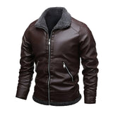 Léo™ | Eleganta Ādas Jaka ar Flīsa Oderi