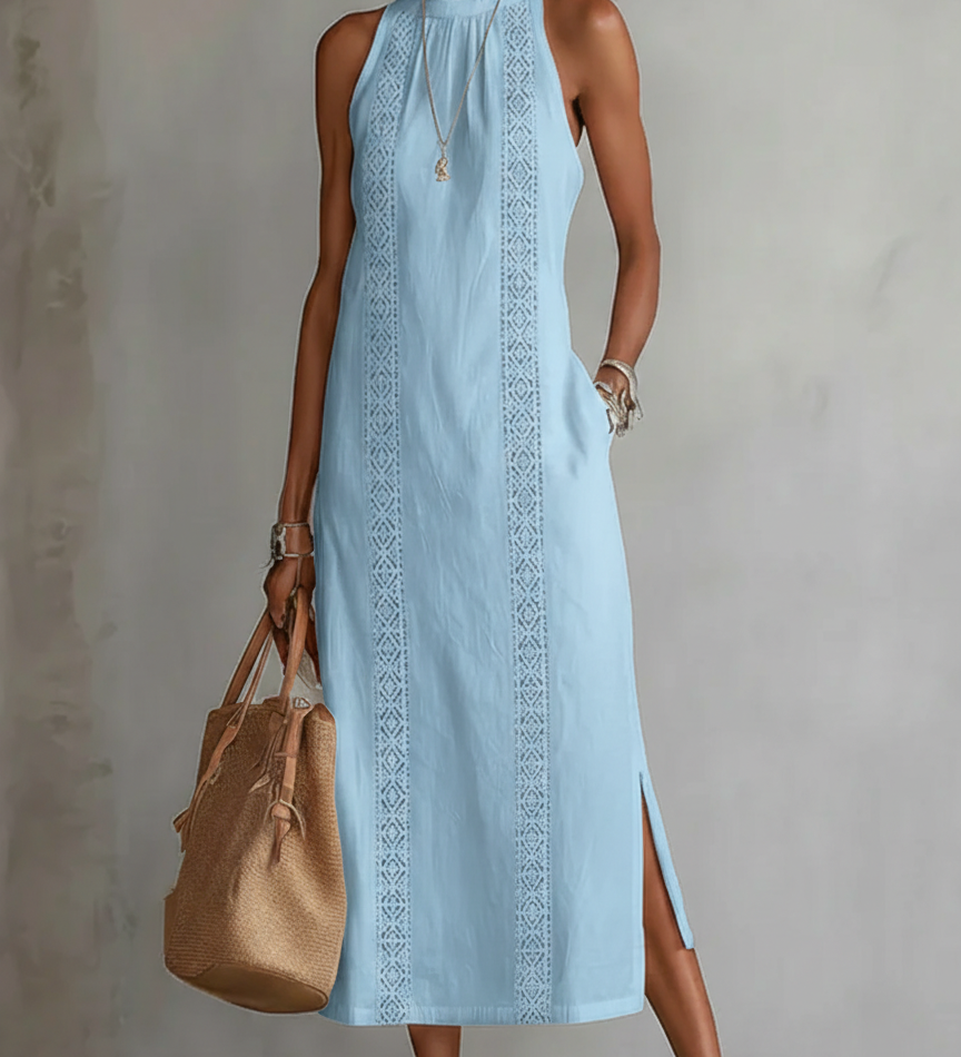 JIMENA | MIDI-KLEID NO LINNĀM