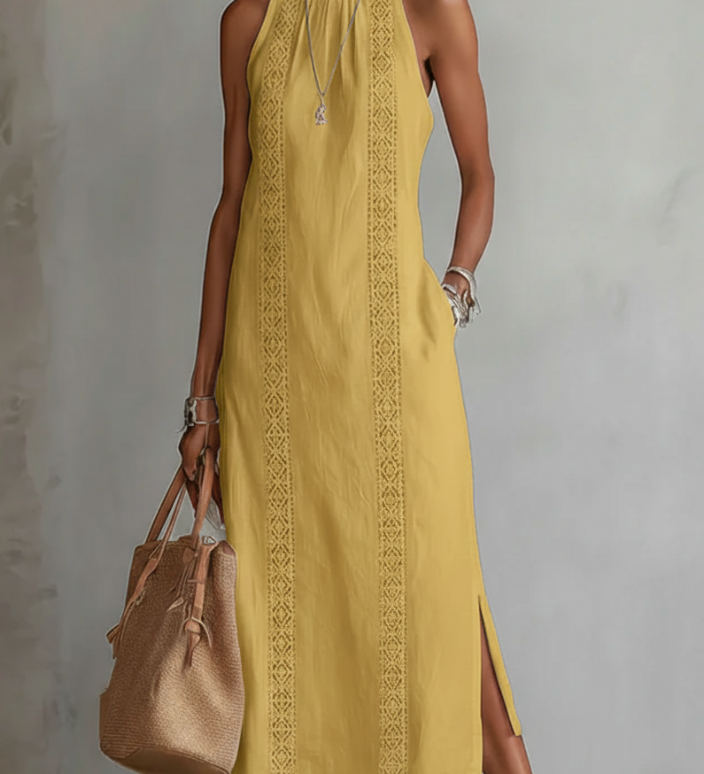 JIMENA | MIDI-KLEID NO LINNĀM