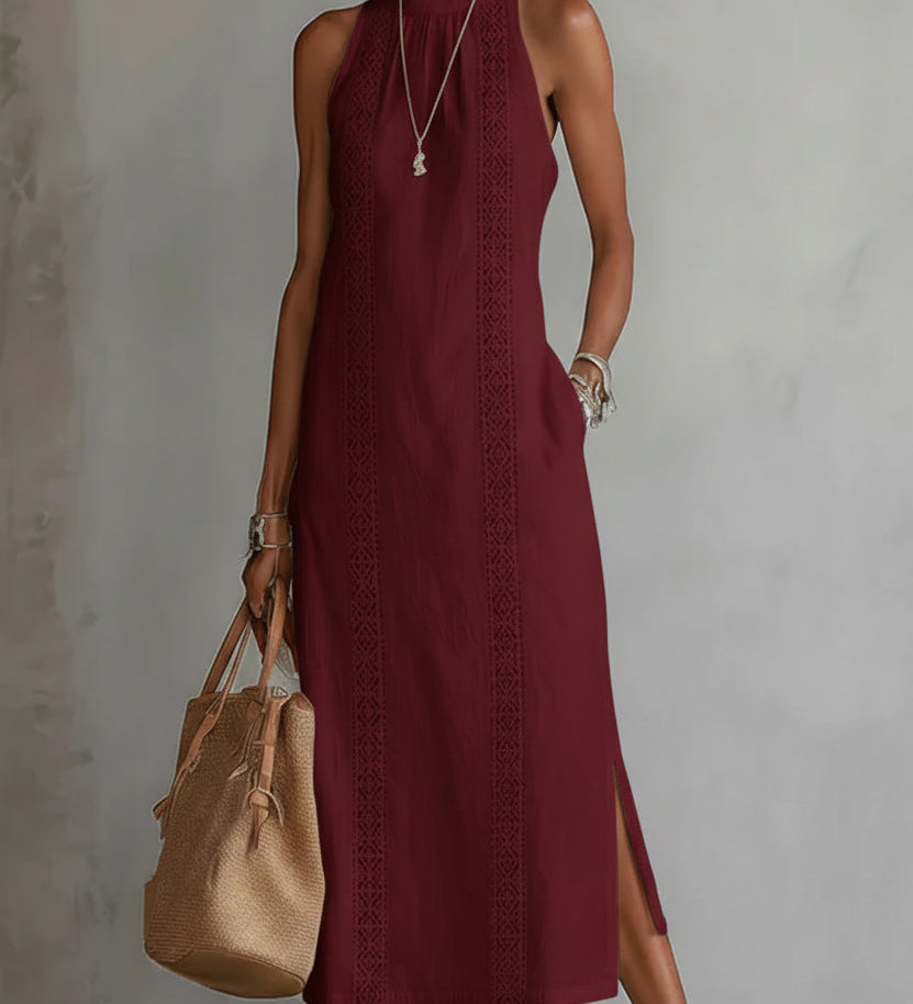 JIMENA | MIDI-KLEID NO LINNĀM